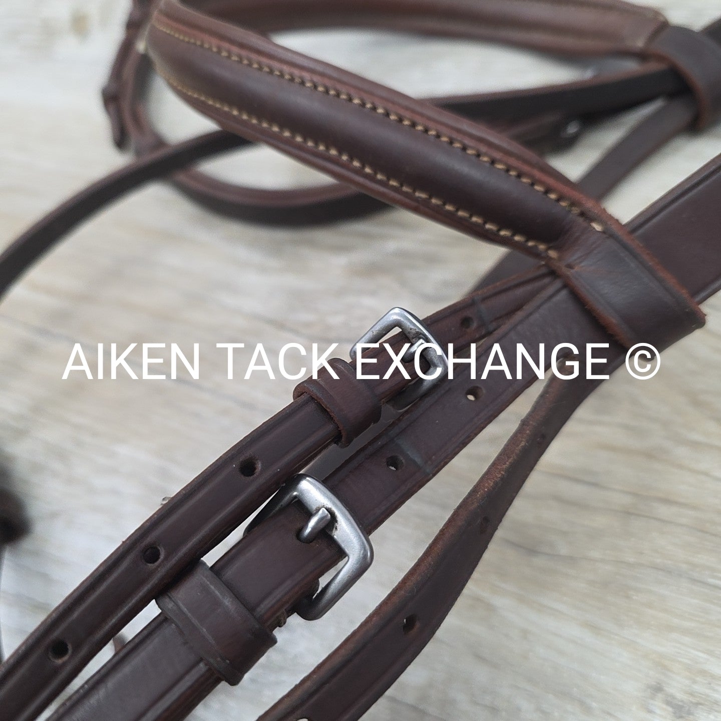 Fancy Stitched Bridle with Laced Reins, Brown, Size Full