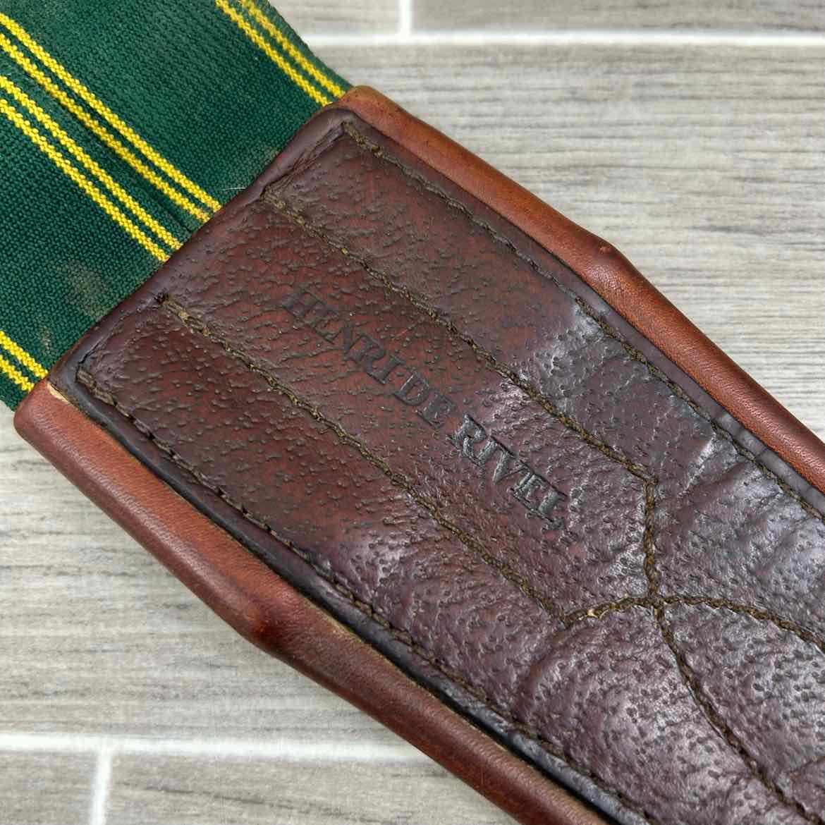 HDR Leather Girth with Single End Elastic 50"