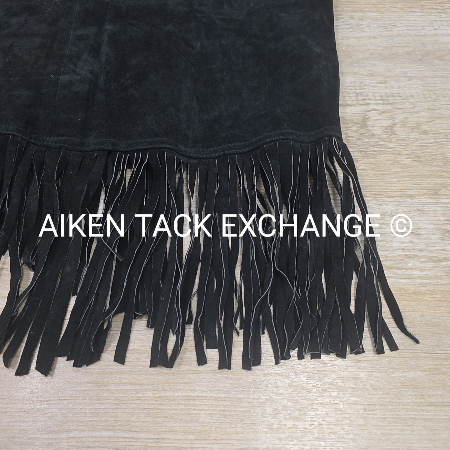 Newport News Suede Fringe Skirt, Women's 16