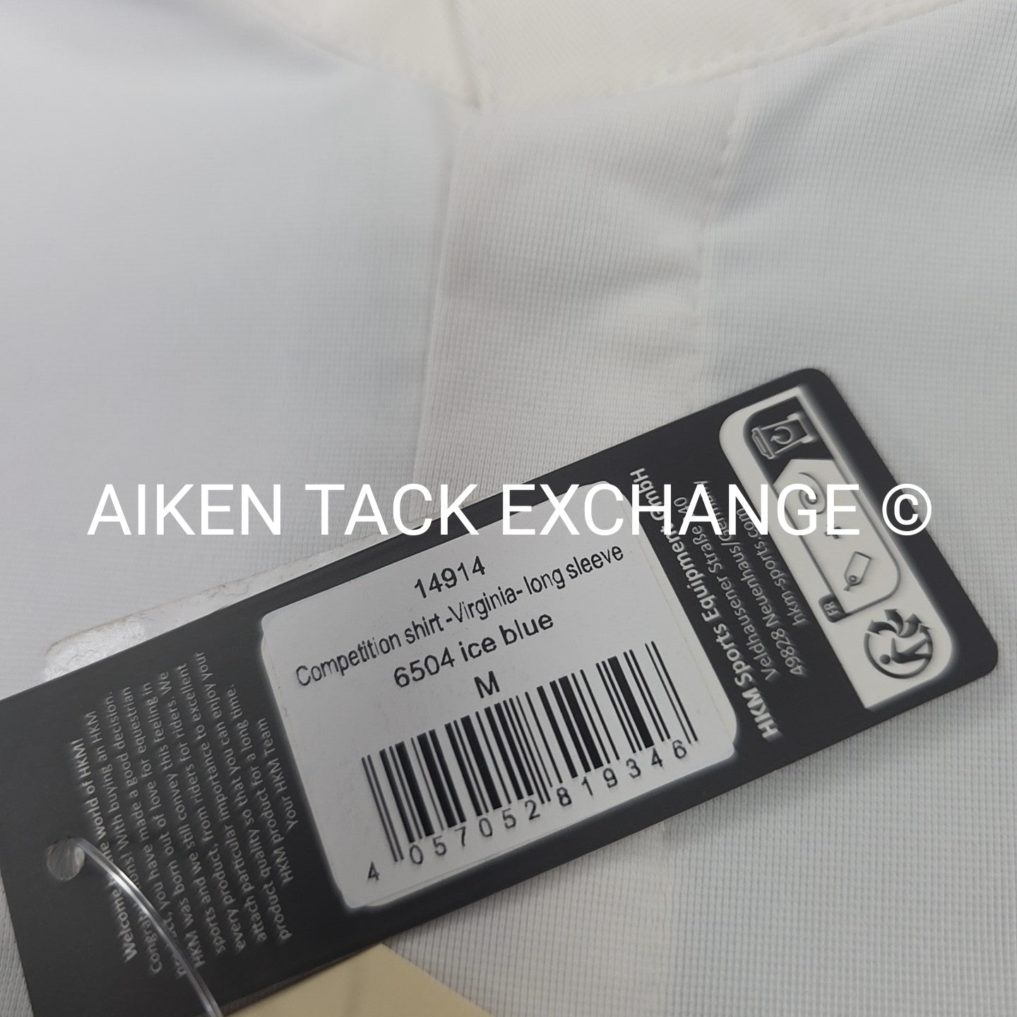 HKM Virginia Long Sleeve Show Shirt, Size Medium