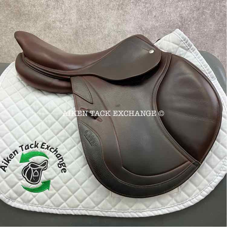 2012 CWD SE02 Close Contact Jump Saddle, 17" Seat, 2C Flap, Medium Tree, Foam Panels, Full Buffalo Leather
