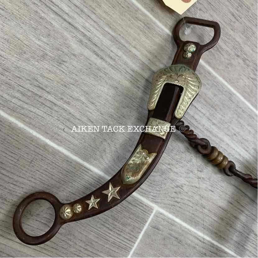 Classic Equine Gist Copper Dogbone Twisted Shanked Bit 5.5"