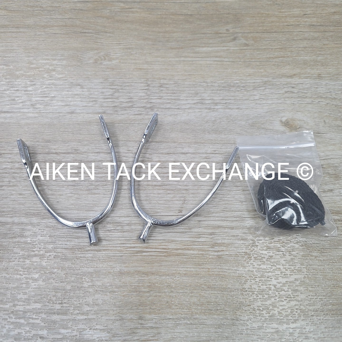 Plated Spurs with Braided Nylon Spur Straps, 15mm