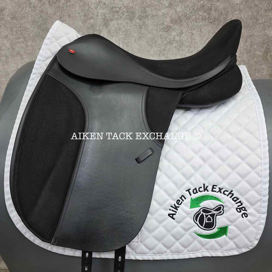 Thorowgood T4 Dressage Saddle, 17.5" Seat, Adjustable Tree - Changeable Gullet, Wool Flocked Panels