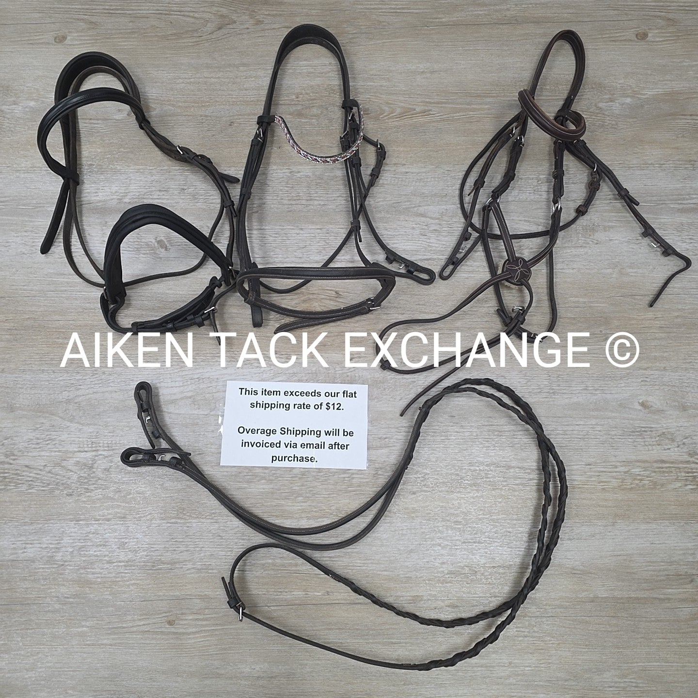 BARGAIN BUNDLE: 3 Bridles & 1 Pair of Reins