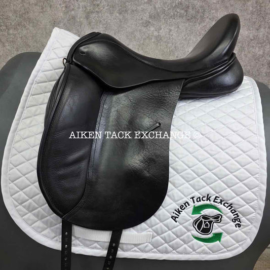 JRD Bella Dressage Saddle, 17.5" Seat, Medium Wide Tree, Wool Flocked Panels