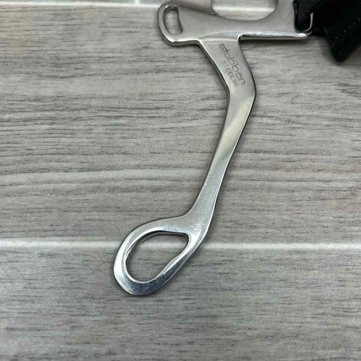 Stubben Steeltec Hackamore, Black, Size Full, Missing Strap