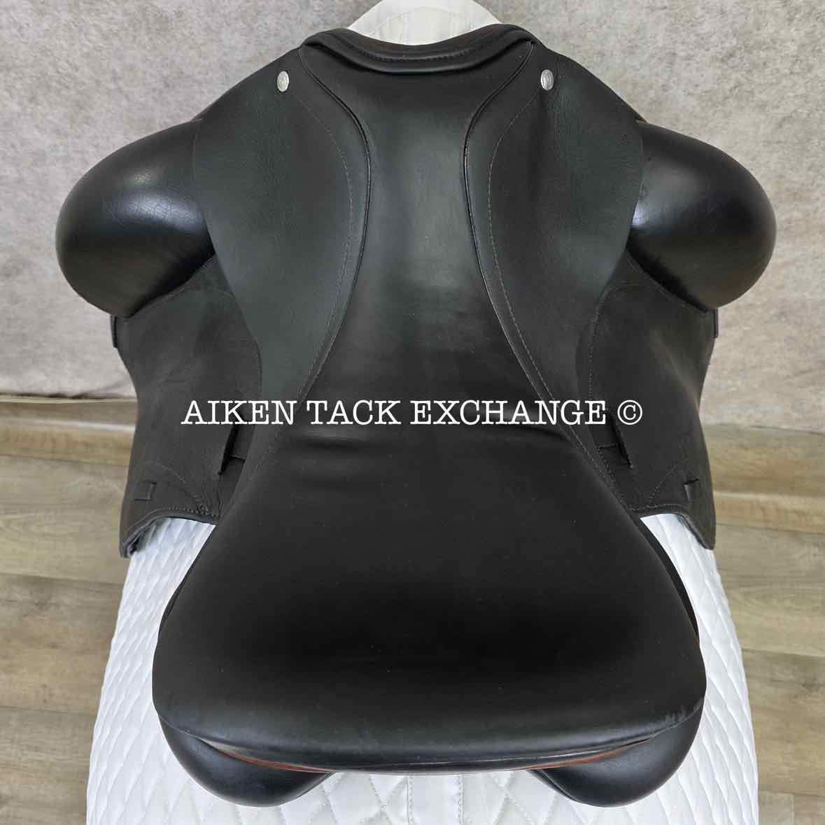 2014 Custom Saddlery Advantage Monoflap Dressage Saddle, 18" Seat, Adjustable Tree, Wool Flocked Panels