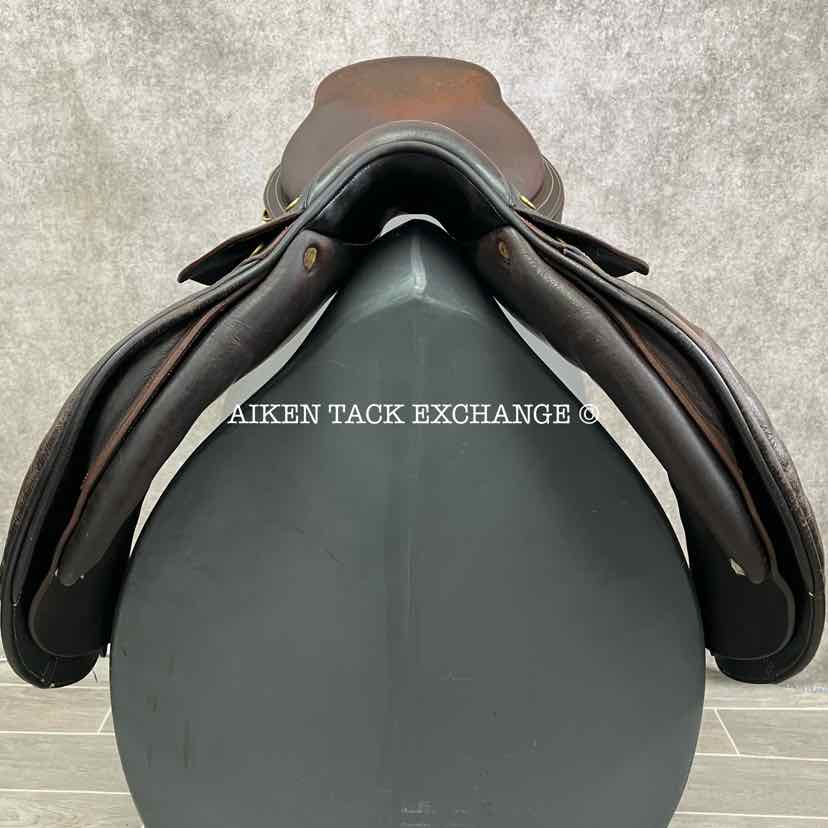 1997 PJ by Bruno DelGrange Close Contact Jump Saddle, 17.5" Seat, 4L Flap, Medium Wide Tree, Foam Panels