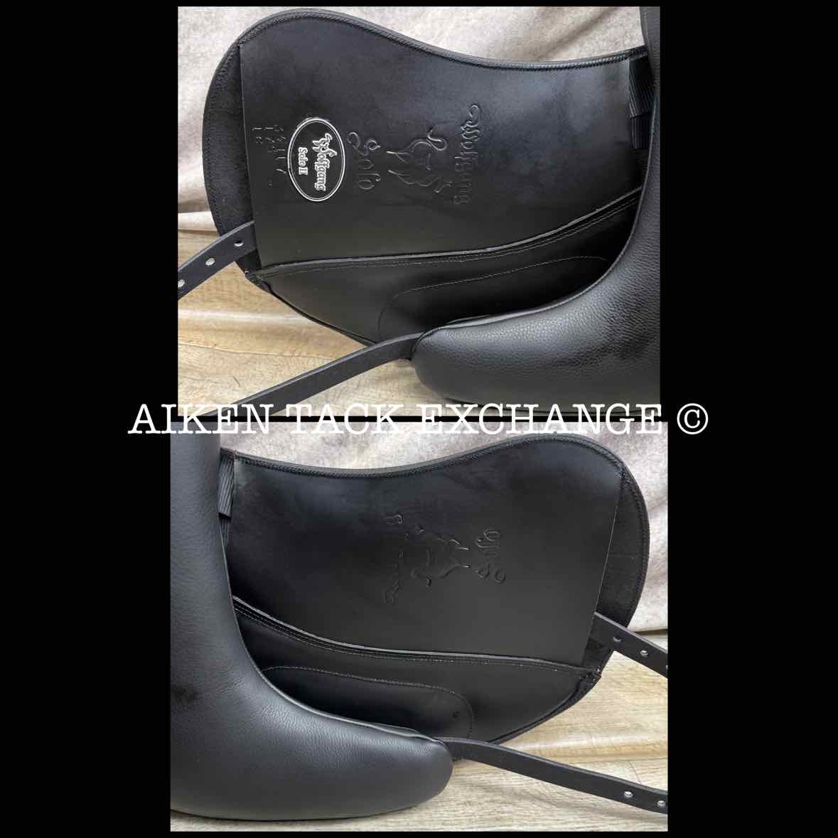 2023 Custom Saddlery Wolfgang Solo MKII Monoflap Dressage Saddle, 17.5" Seat, Adjustable Tree, Wool Flocked Panels