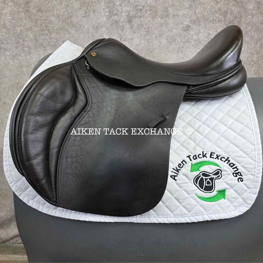 2013 Black Country Wexford Jump Saddle, 17.5" Seat, Medium Wide Tree, Wool Flocked Panels