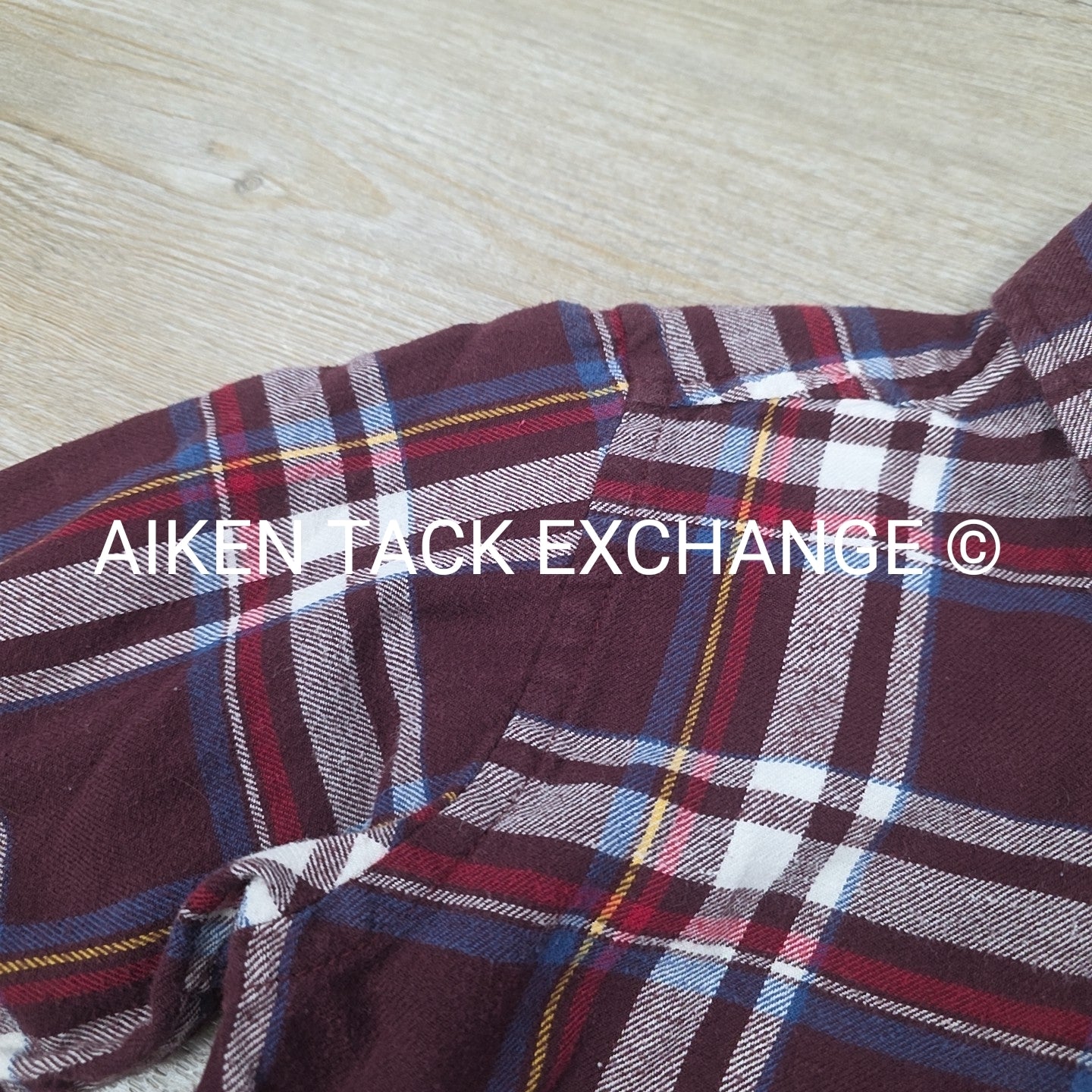 Children's Place Boys Flannel Long Sleeve Button Down Top, Size Medium