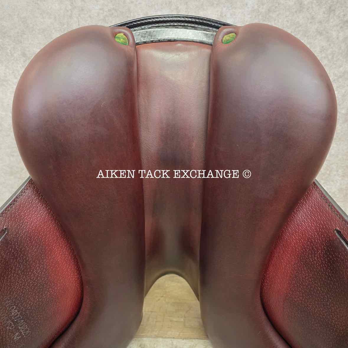 2020 Equipe Viktoria E-Carbon Monoflap Dressage Saddle, 17" Seat, Short Flap, MW/W Tree, Foam Panels