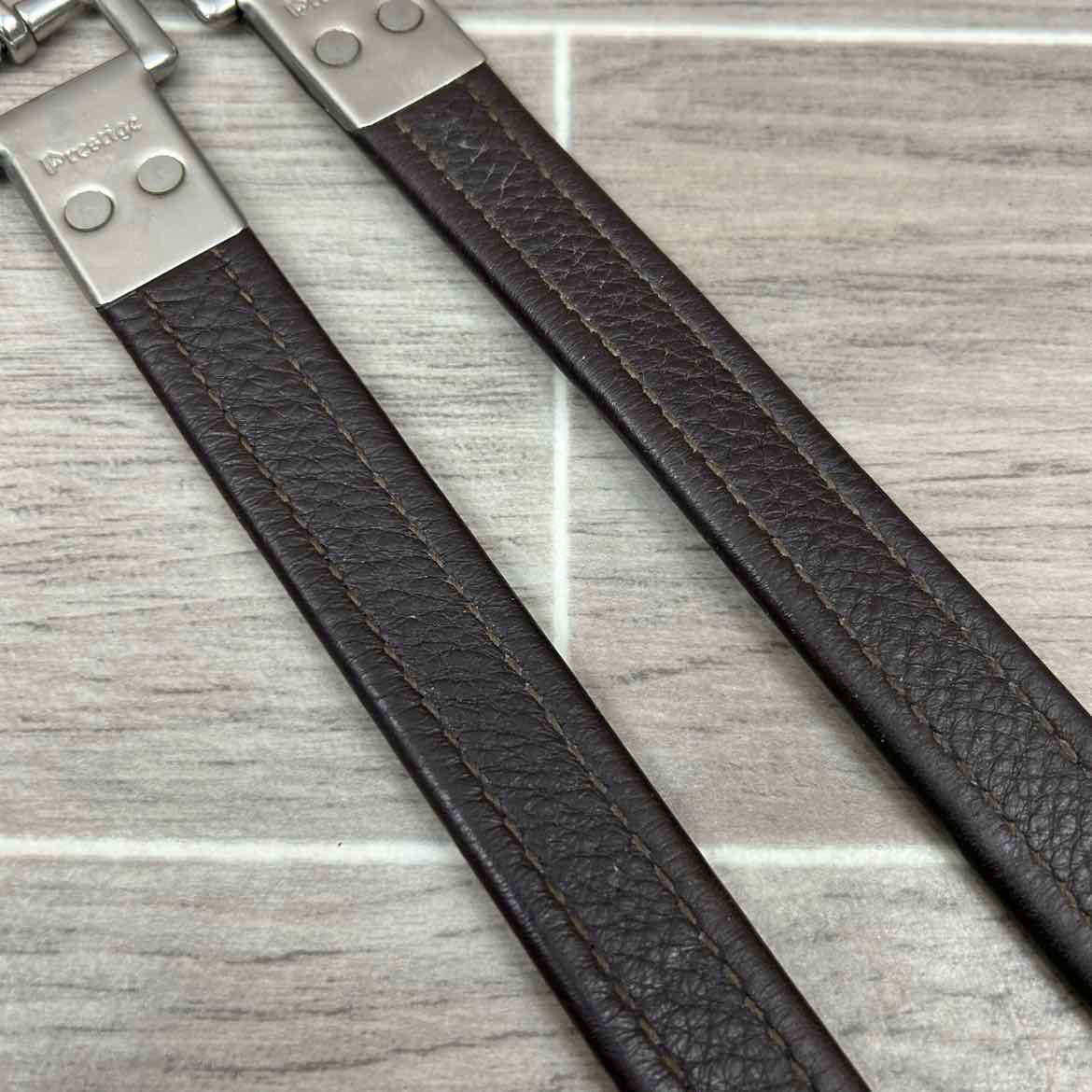 Prestige Stirrup Leathers, Brown, Size 57" (145)