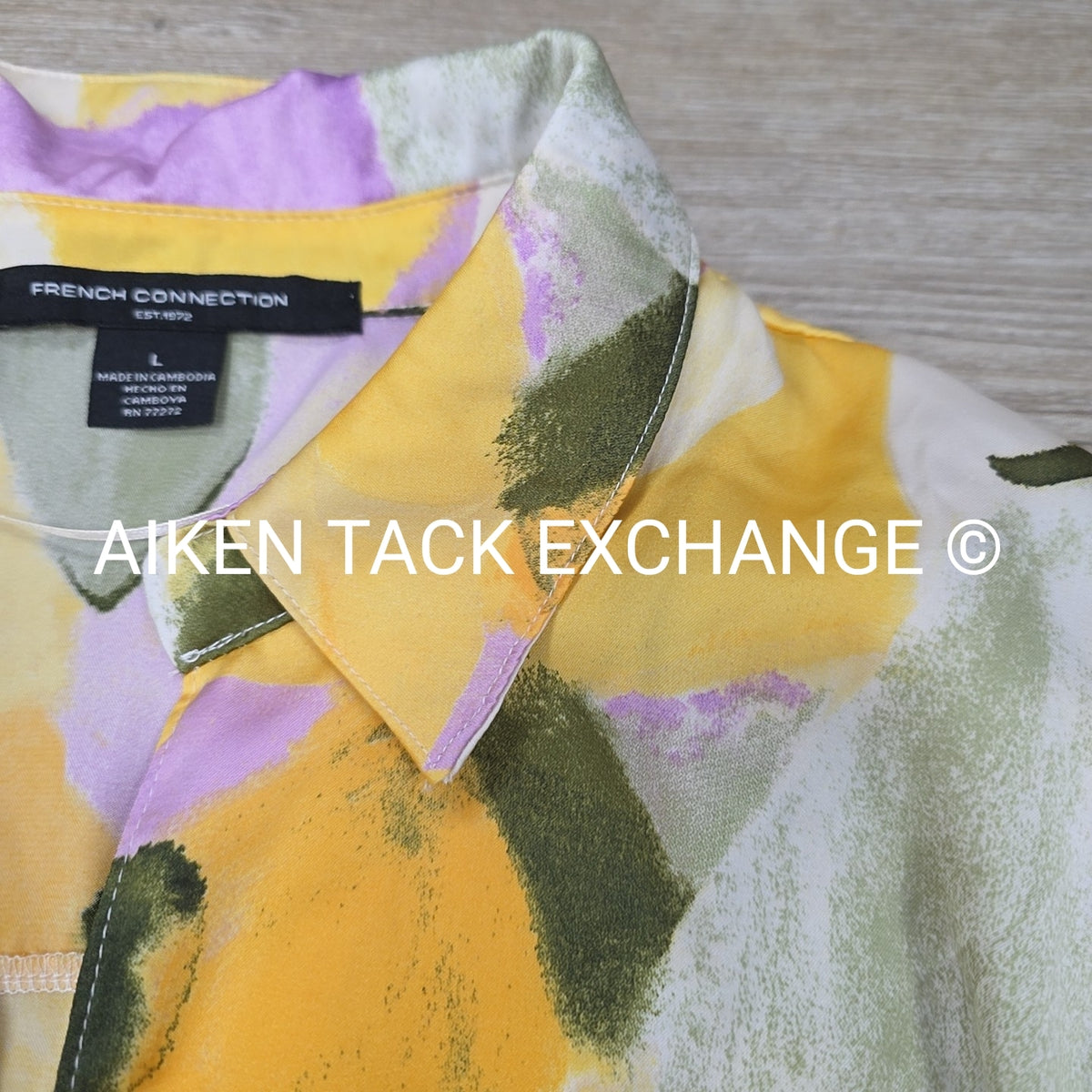 French Collection Long Shirt Dress, Size Large