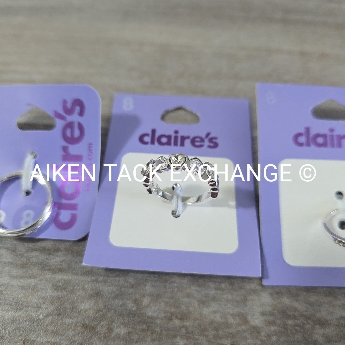 Claire's Rings (3) - Size 8