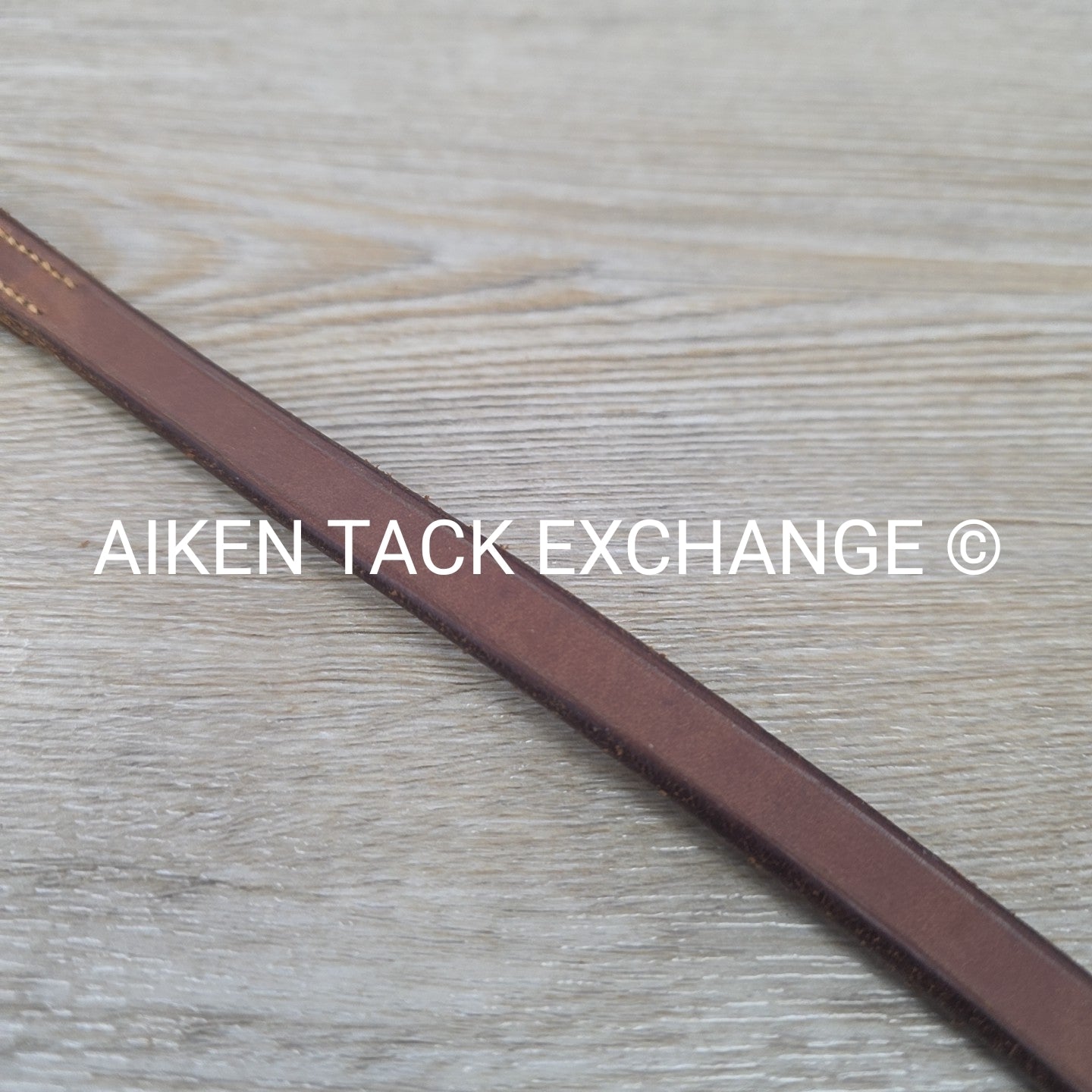 Flat Browband, Brown, Size 14.5"