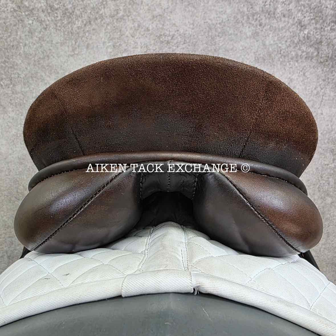 Stackhouse Dressage Saddle, 17" Seat, Medium Tree, Wool Flocked Panels
