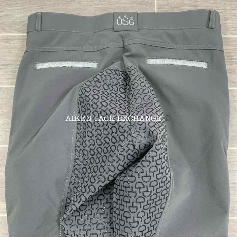 KL Select USG "Meghan" Silicone Full Seat Breeches, Size 30 R