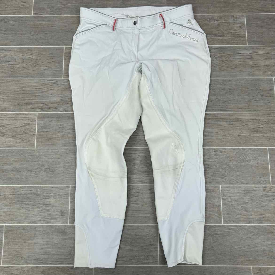 Cavallino Marino Full Seat Breeches, Size 34 (has blemishes)