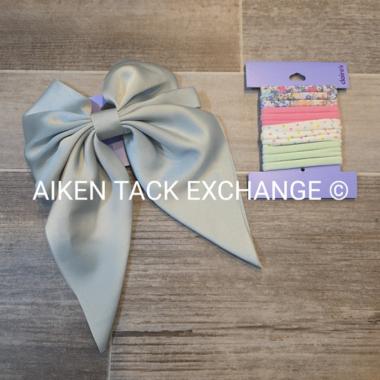 Claire's Hair Bundle - 1 Hair Tie Set + 1 Hair Clip