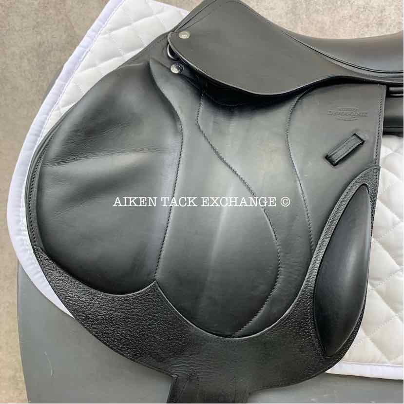 2022 Devoucoux Chiberta O Monoflap Jump Saddle, 17.5" Seat, 2A Flap, Medium Wide Tree, D3D Panels, Buffalo Leather