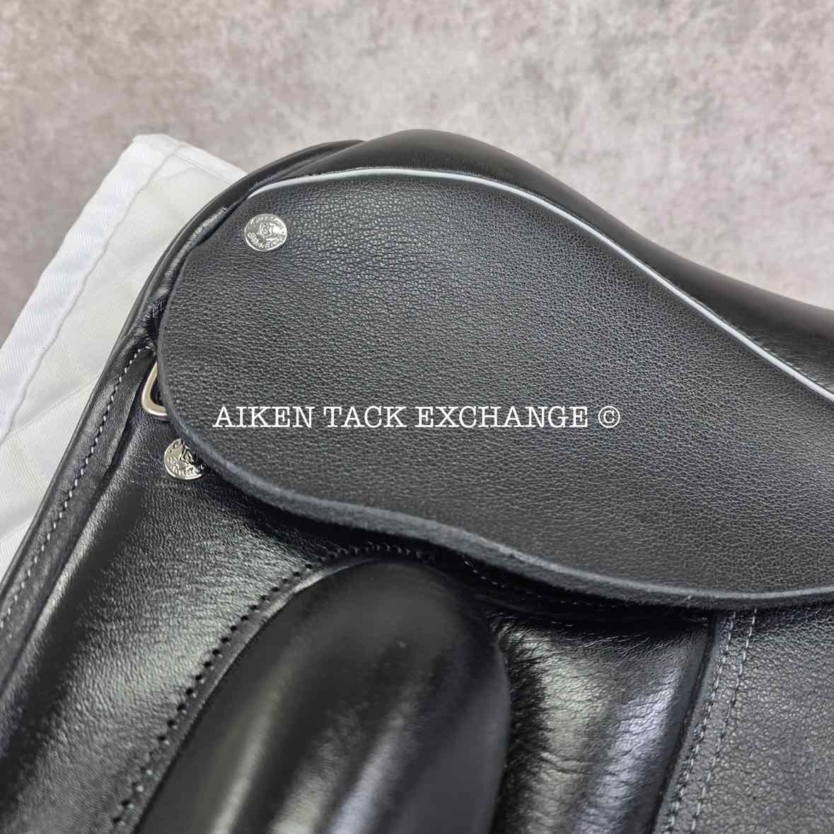 2023 Custom Saddlery Wolfgang Solo Dressage Saddle, 17.5" Seat, Adjustable Tree, Wool Flocked Panels