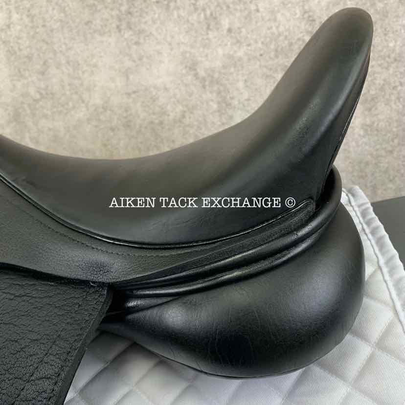 2017 Custom Saddlery Laguna XR Monoflap Dressage Saddle, 18" Seat, Adjustable Tree, Wool Flocked Panels