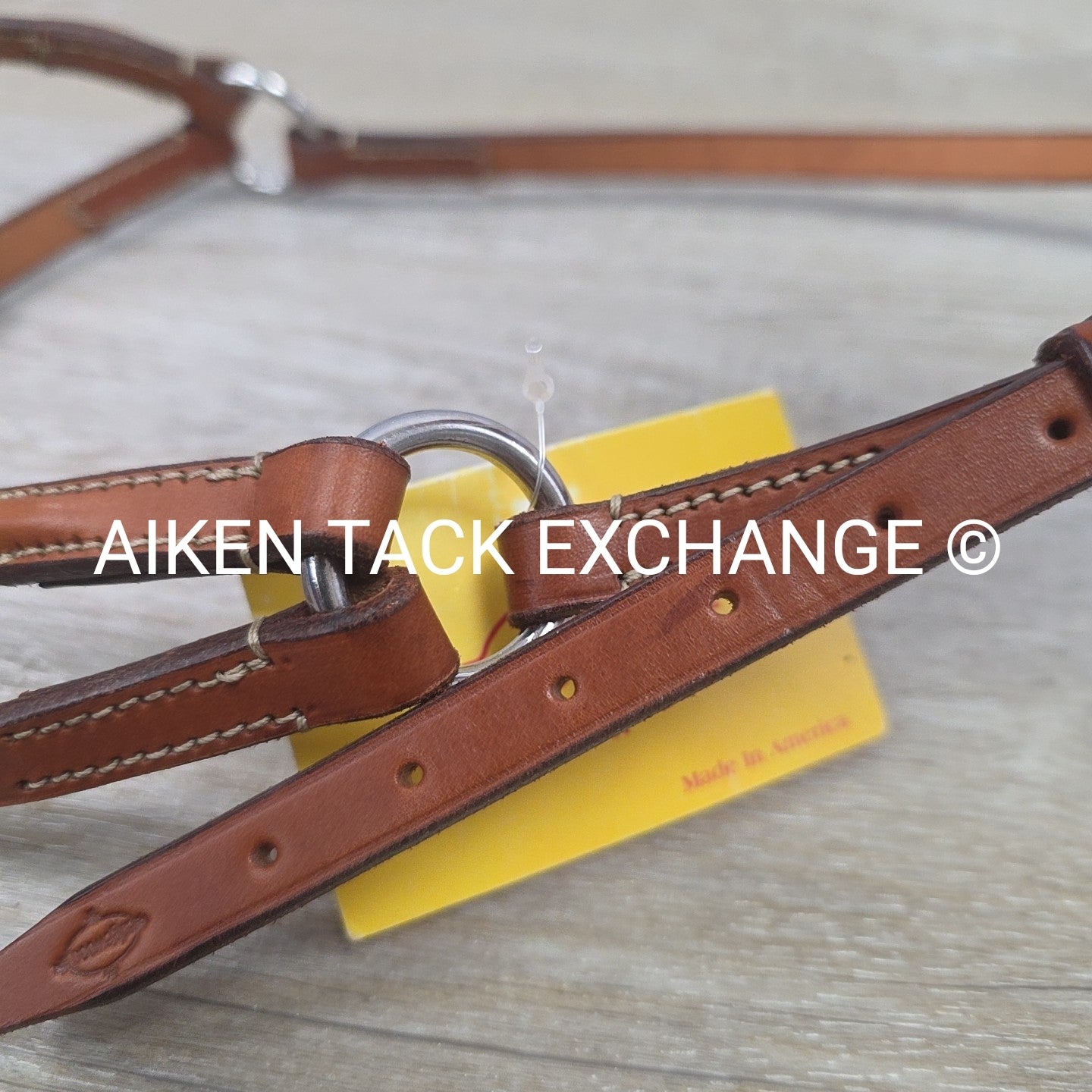 Edgewood Raised Fancy Stitched Figure 8 Noseband, Brown, Size Cob