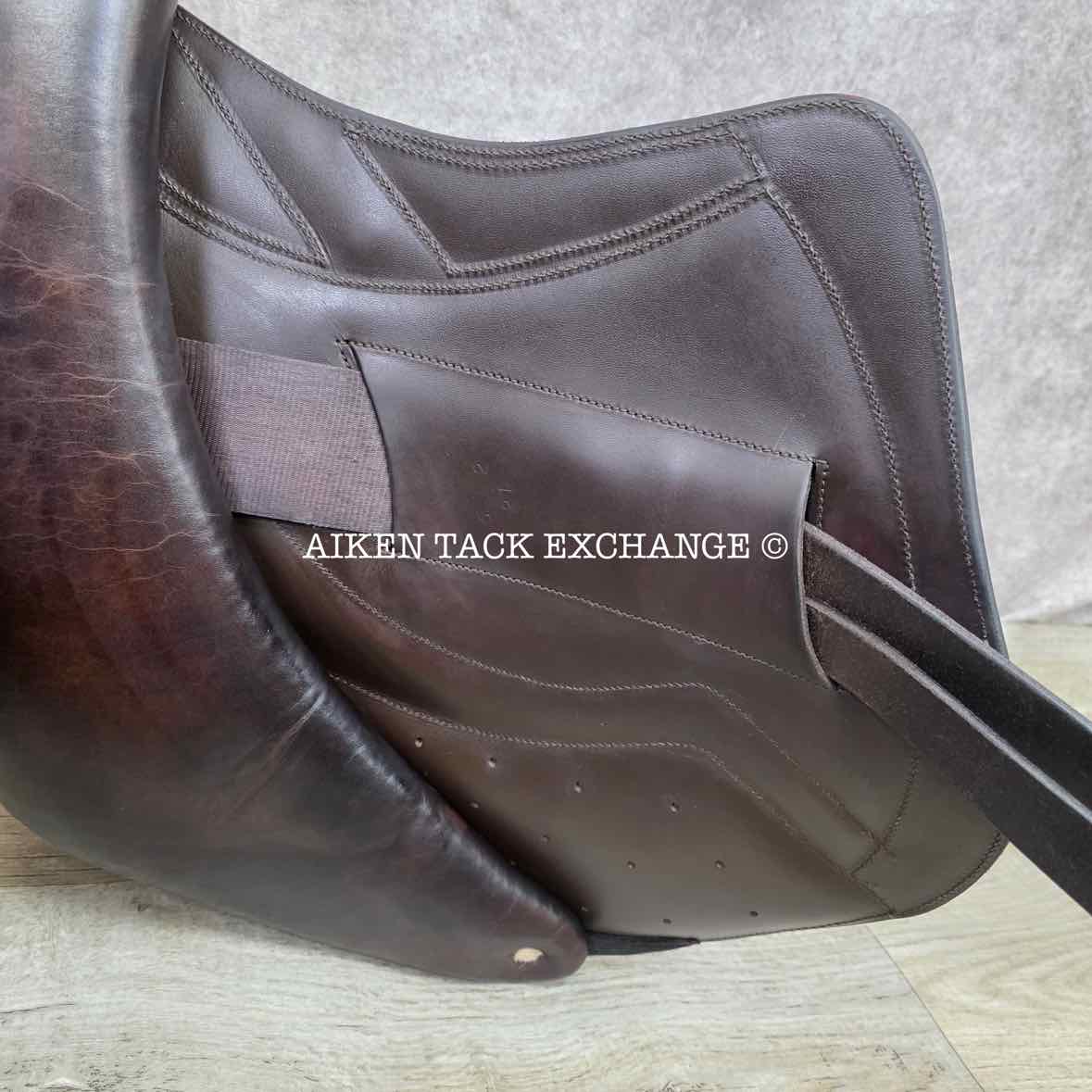 2021 Stackhouse Monoflap Jump Saddle, 18" Seat, Narrow Tree