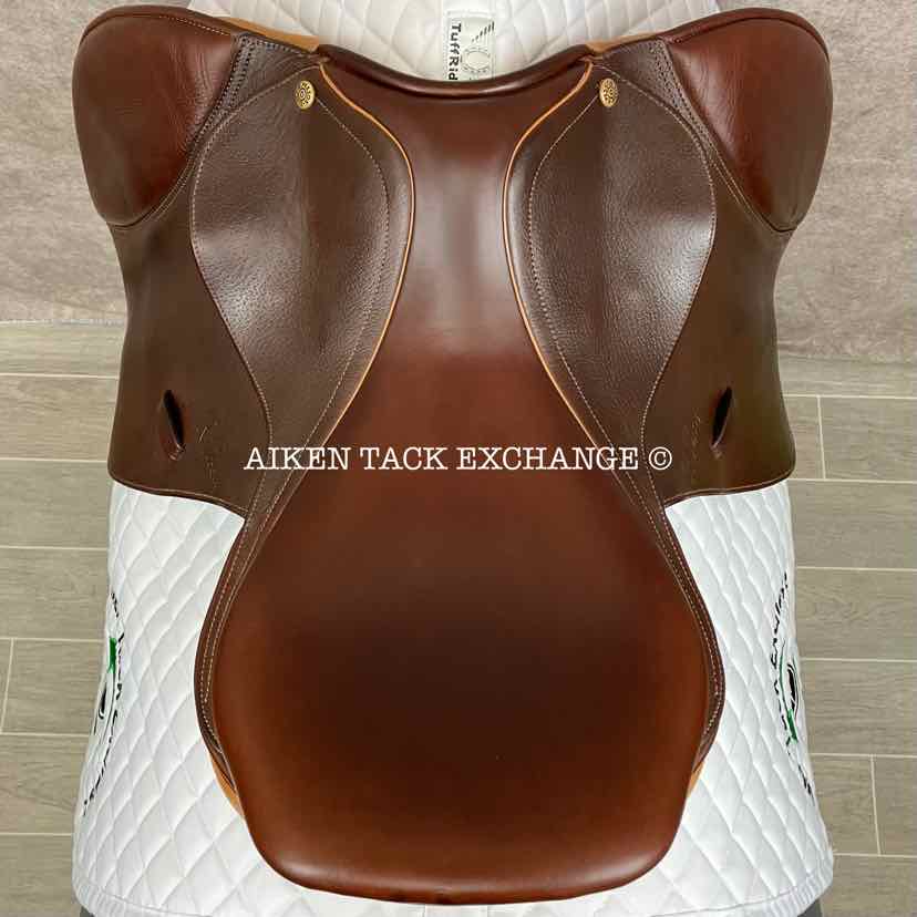 **SOLD** 2017 Pessoa Rodrigo Close Contact Jump Saddle, 16.5" Seat, Adjustable Tree - XCH Changeable Gullet, Foam Panels