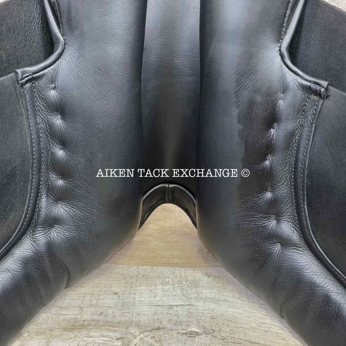 2016 County Competitor Dressage Saddle, 18" Seat, Narrow Tree, Wool Flocked Skid Row Panels