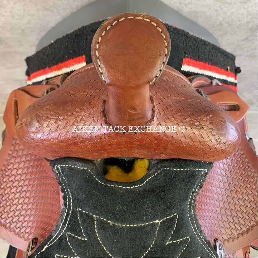Children's Western Saddle, 10" Seat, Regular Tree - Semi QH Bars, Comes with Pad