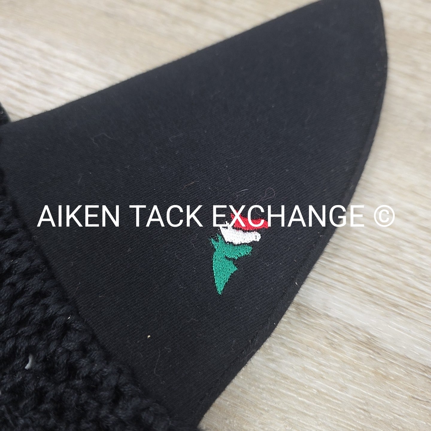 Equiline Soundless Ear Bonnet, Black, Size Full