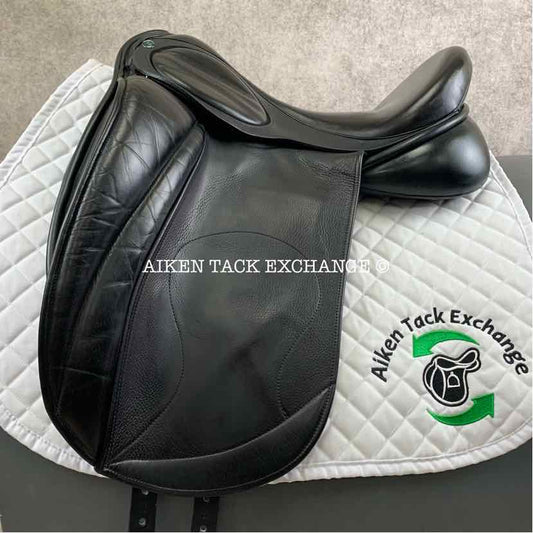 **SOLD** 2012 Hulsebos DR CC Dressage Saddle, 17.5" Seat, Medium Wide Tree, Wool Flocked Panels