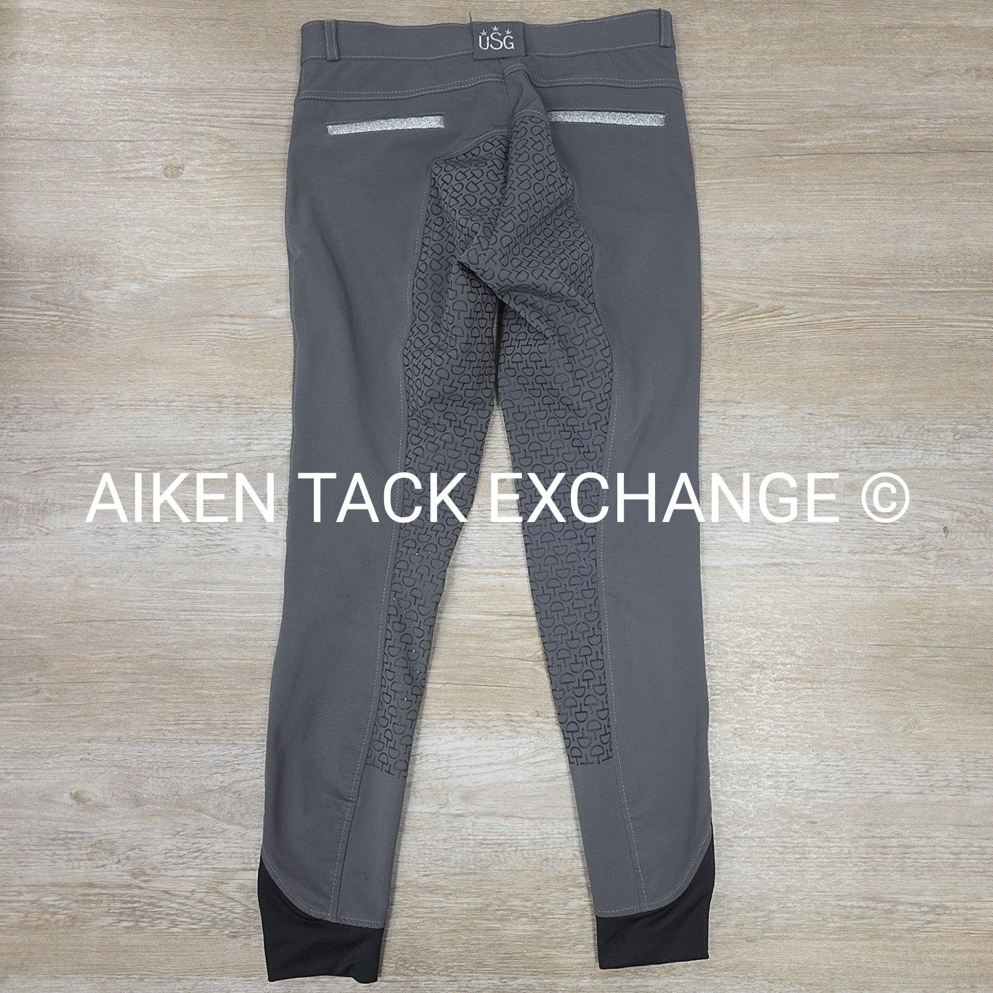 KL Select USG "Meghan" Silicone Grip Full Seat Breeches, Size 32