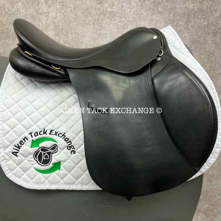 2003 Frank Baines Balance Zenith GPJ Saddle, 18" Seat, Extra Wide Hoop Tree, Wool Flocked Panels