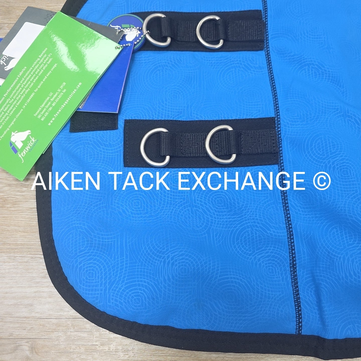 Fenwick Equestrian Softshell Therapeutic Bamboo Blanket, Blue, Size 74"