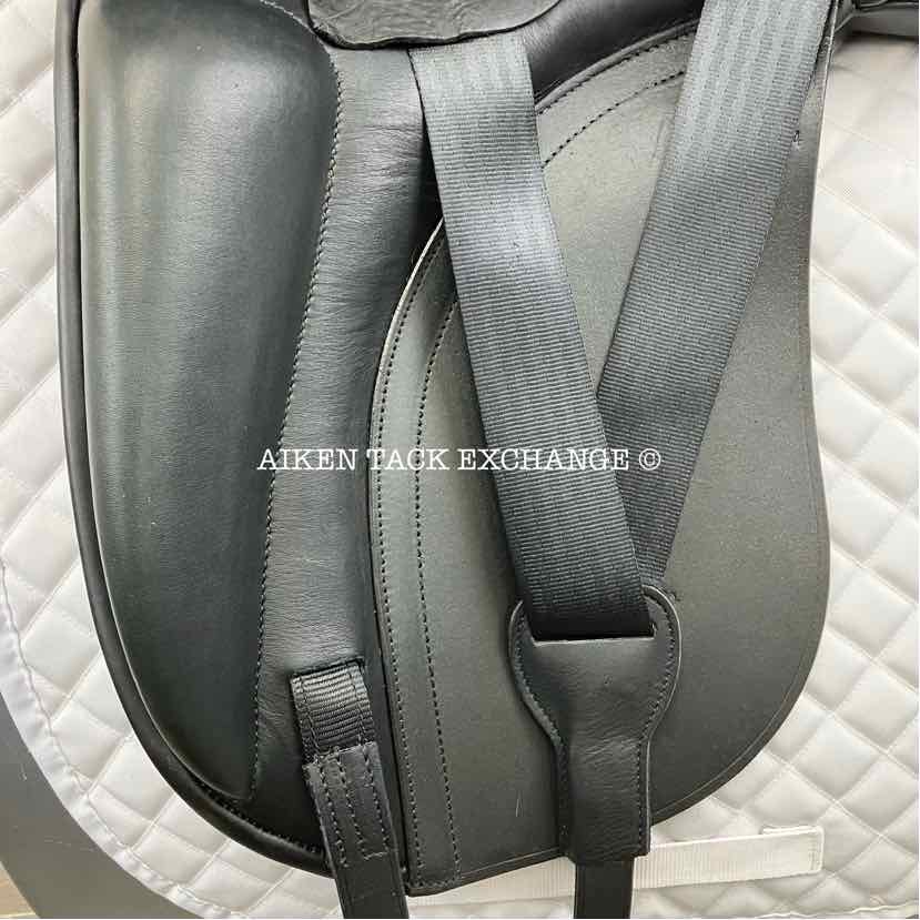**SOLD** Adam Ellis Style Dressage Saddle, 18" Seat, M/MW Tree, Wool Flocked Panels