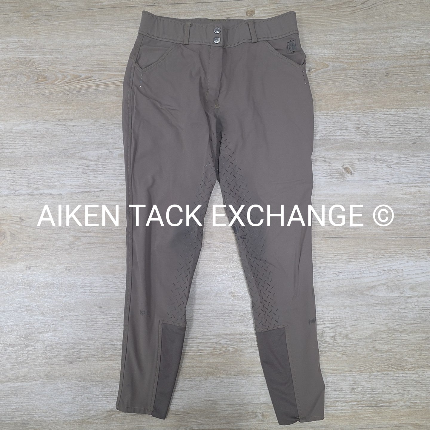 Romfh Sarafina Bling Silicone Grip Full Seat Breeches, Size 28 R