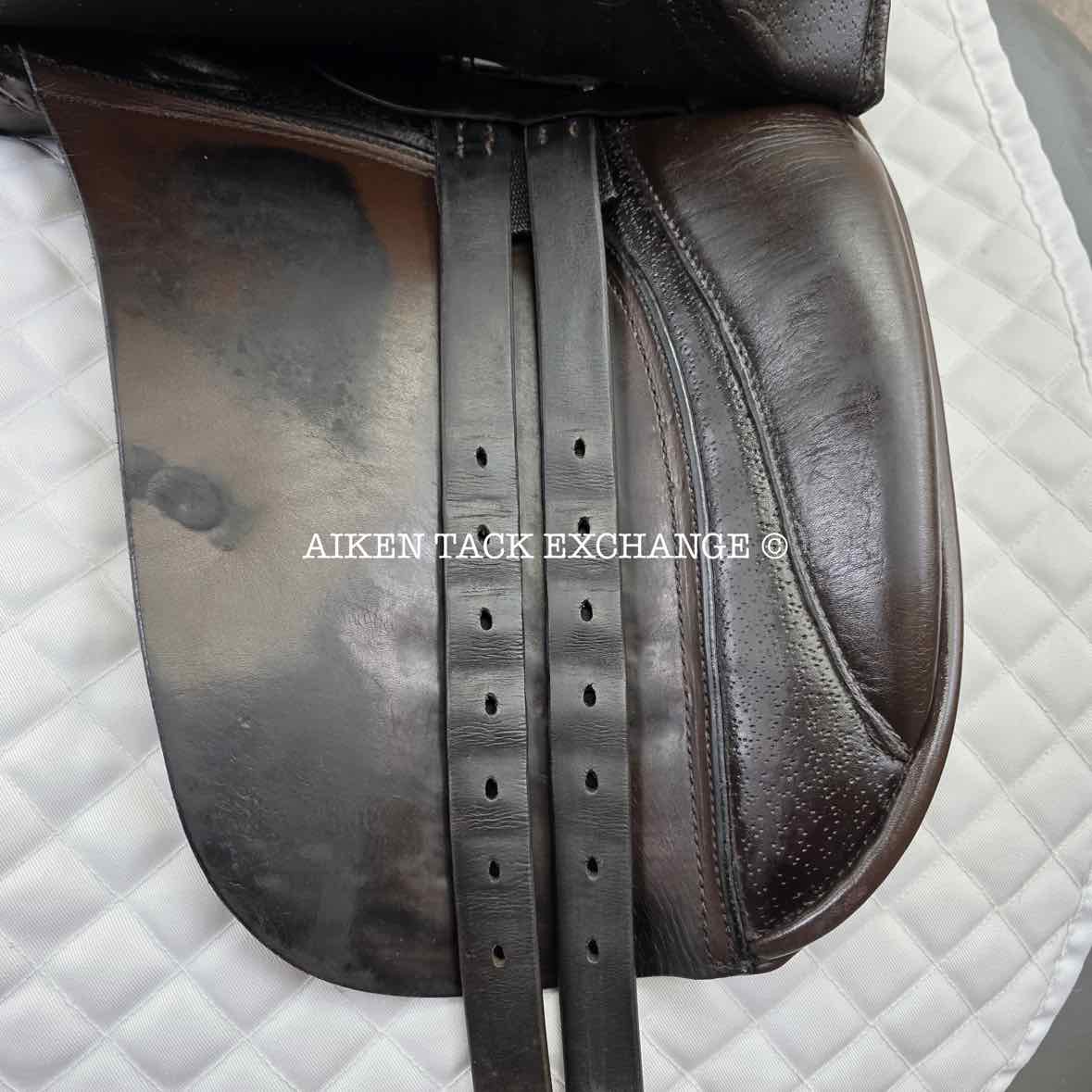 **SOLD** Centaur by Michael Stokes Dressage Saddle, 17.5" Seat, M/MW Tree, Wool Flocked Panels