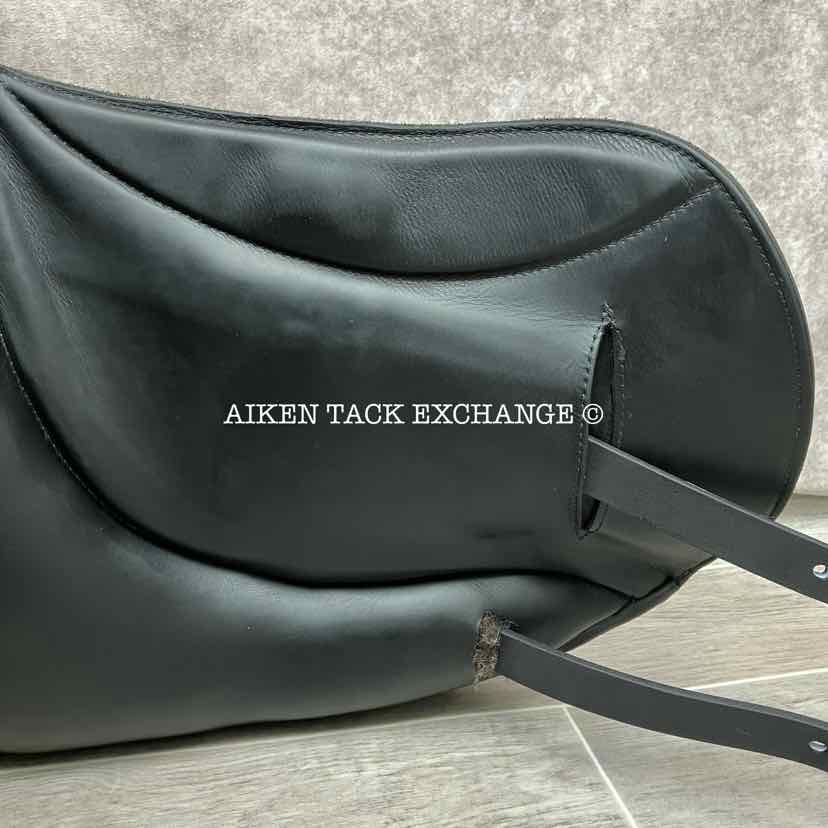 2015 Custom Saddlery Everest Monoflap Dressage Saddle, 18" Seat, Short Flap, Adjustable Tree, Wool Flocked Panels
