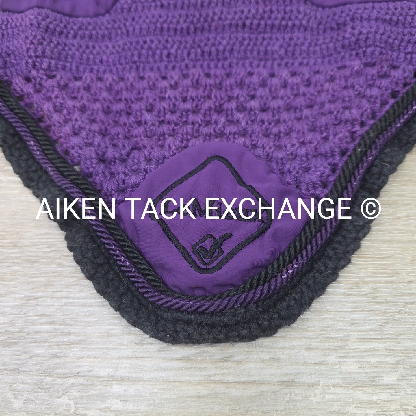 LeMieux Classic Ear Bonnet, Black Currant, Size XLarge