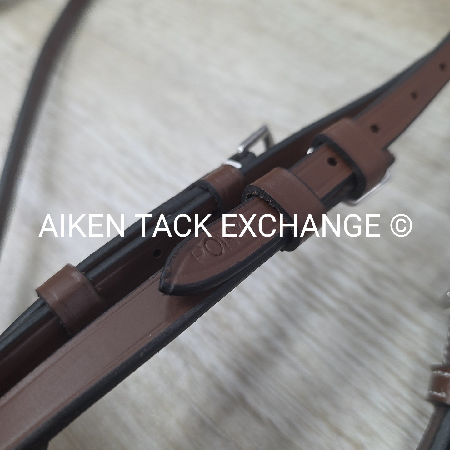 HDR Advantage Plain Raised Bridle with Reins, Oakbark, Size Pony