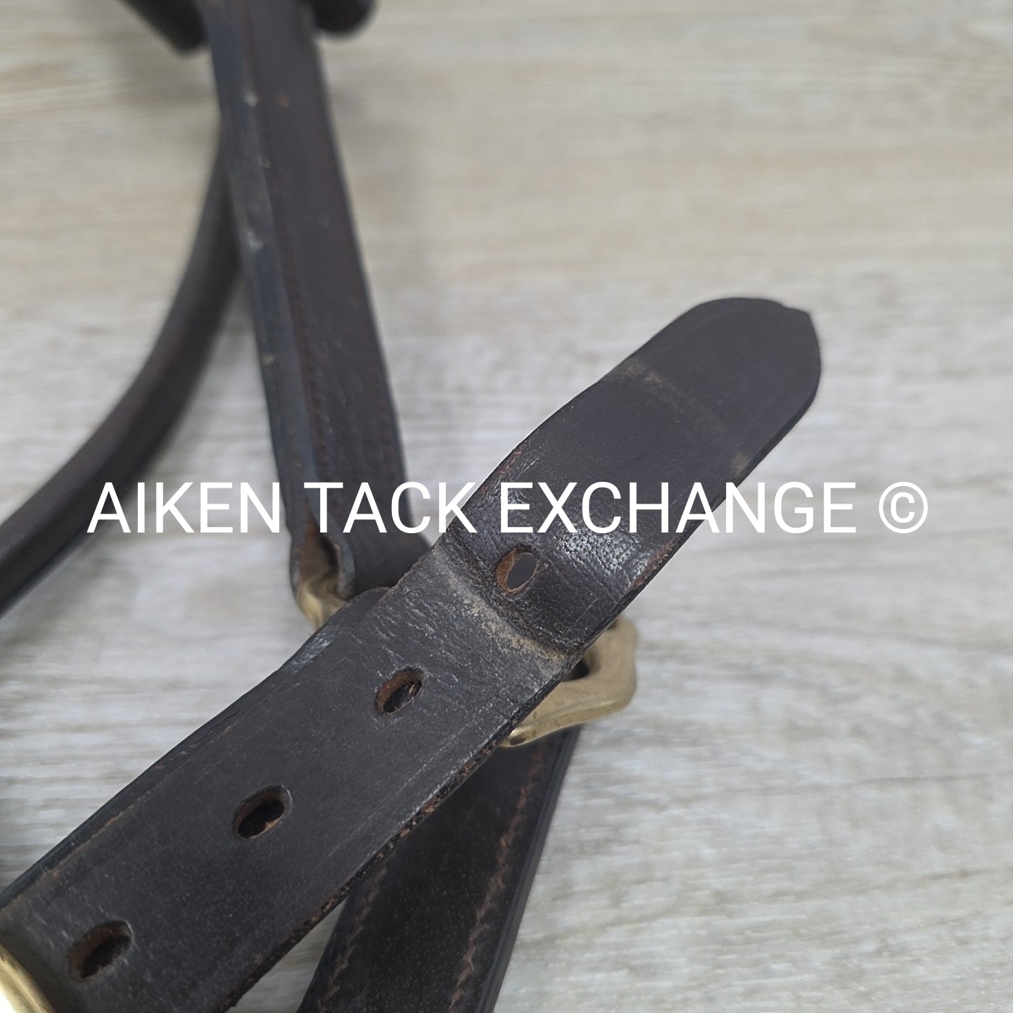 Leather Halter, Brown, Size Full