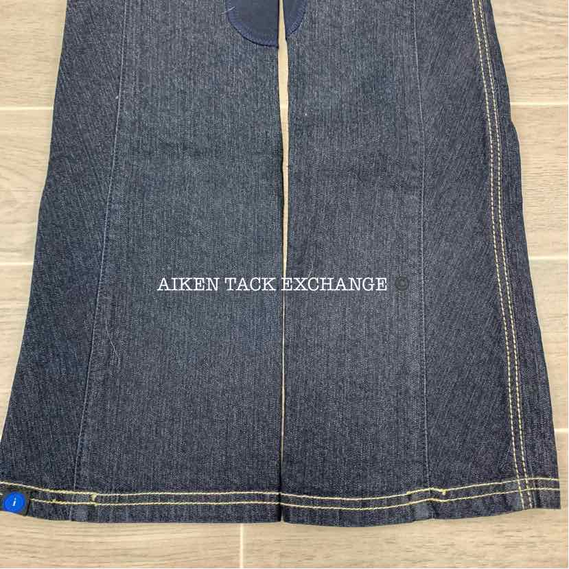 Irideon Boot Cut Denim Knee Patch Breeches, Size 26