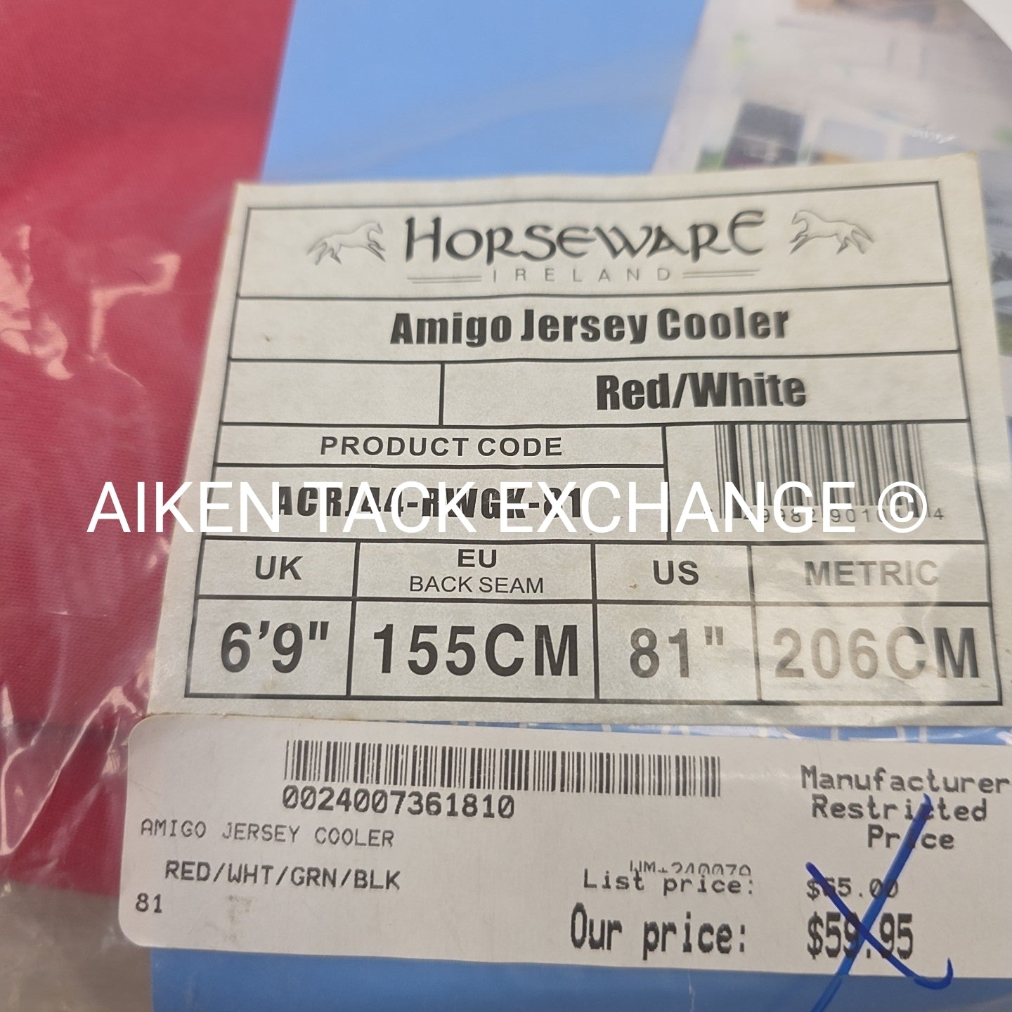 Horseware Amigo Jersey Cooler, Size 81"