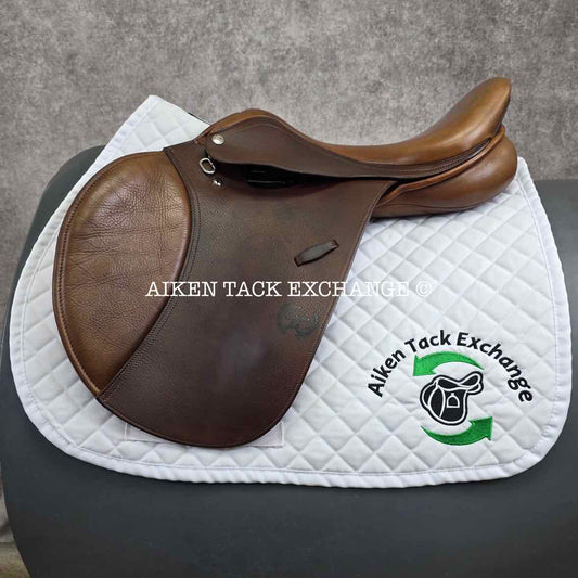 2013 Pessoa A/O AMS Close Contact Jump Saddle, 16" Seat, Adjustable Tree - XCH Changeable Gullet, Wool Flocked Panels