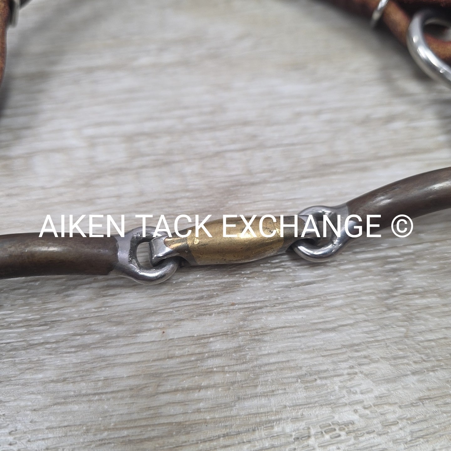 Bowman Bits Double Joint Tear Drop Curb Bit with Curb Strap 5.25"