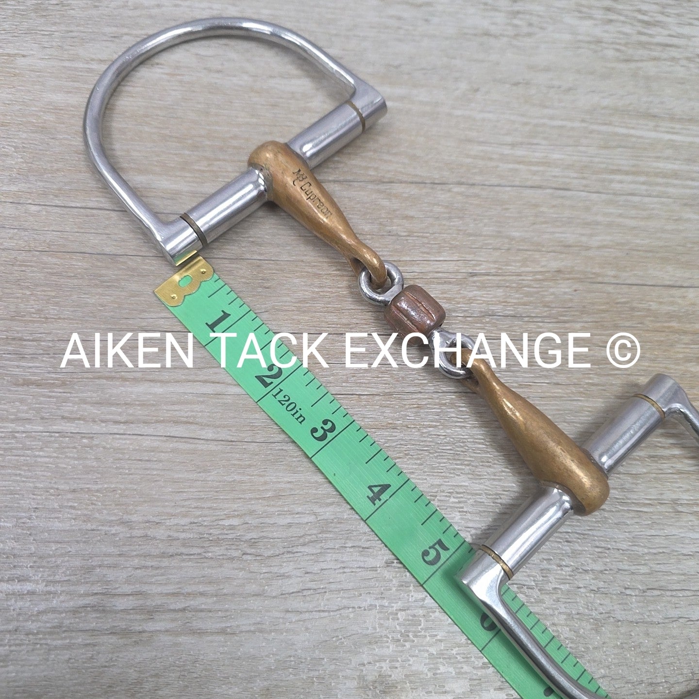 Mikmar Cupreon French Link Copper Roller D Ring Bit 5"